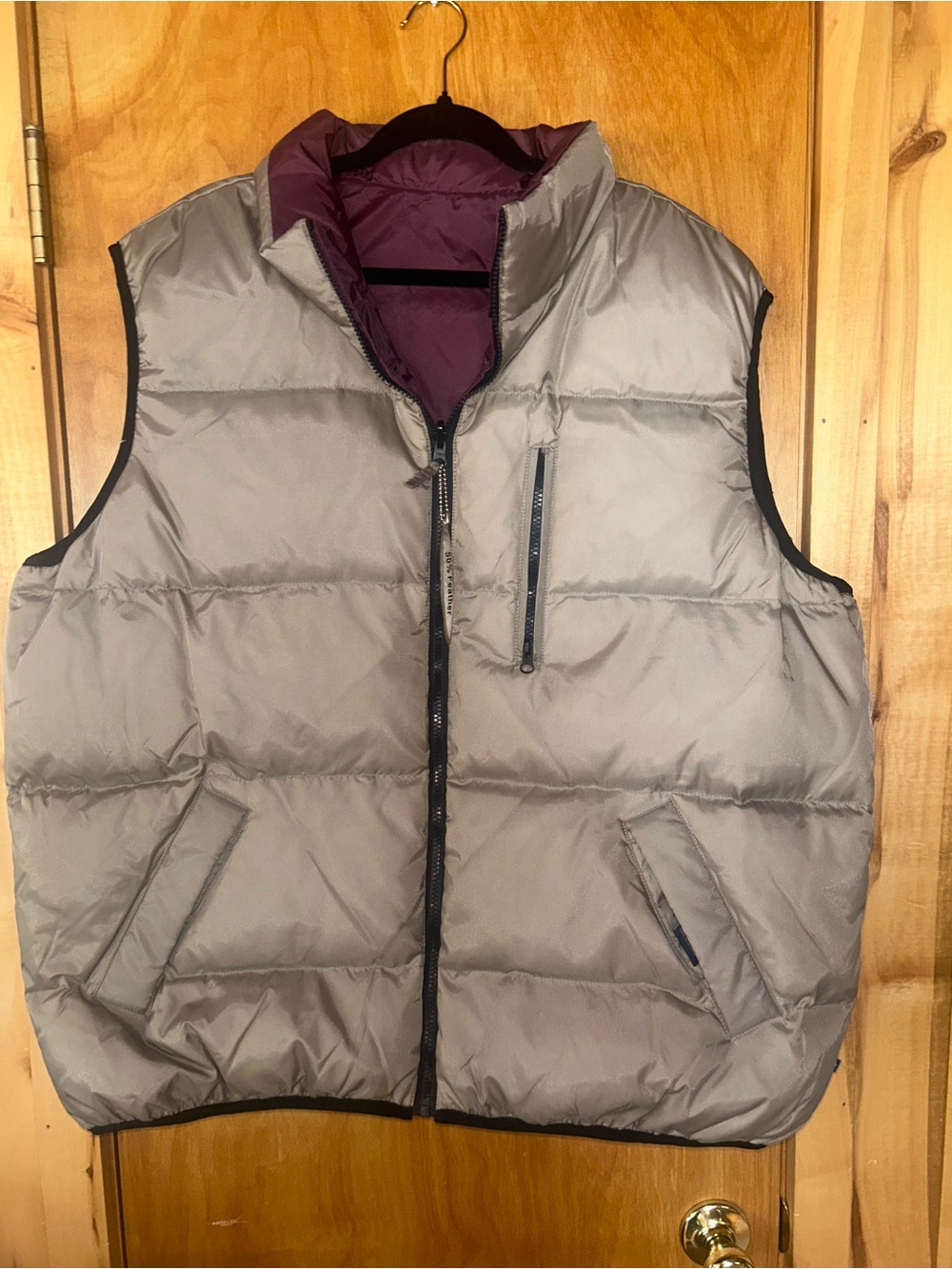 Moose Creek Legendary Clothing Men's XXL Down Reversible Puffer Vest